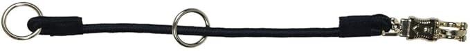 Dura-Tech Quick Release Tie Rope | 22" Braided Rope | Brass Plated Quick Release & Tie Ring | Multi-Use Safety Tie for Horse Barns, Stalls, and Gates | Color Black