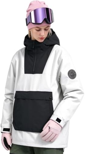 GSOU SNOW Womens Snowboard Jacket Baggy Ski Snow Jacket Windproof Insulated