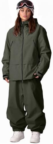 Oymyakon Womens Ski Suit Waterproof Snow Suits Snowboard Jacket and Pants Set Baggy Winter Insulated Snowsuit Coats