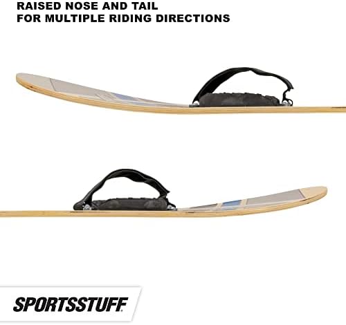 SportsStuff Snow Ryder Hardwood Snowboard, Beginner's Wood Snowboard, Multiple Sizes/Colors