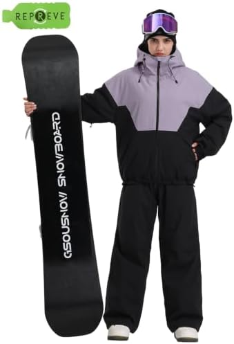 GSOU SNOW Women's Baggy Snowboard Ski Jacket Windproof Insulated Snow Coat