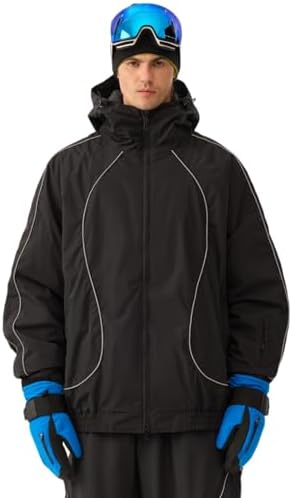 GSOU SNOW Ski Jacket Womens Men Baggy Snowboard Jacket 20K Waterproof