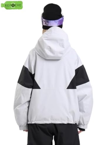 GSOU SNOW Womens Snowboard Jacket Baggy Ski Jacket Insulated Snow Coat