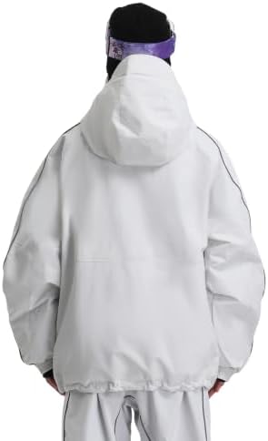 GSOU SNOW Mens Womens Baggy Snowboard Jacket Ski Coat Insulated