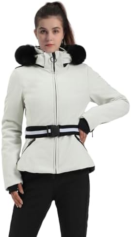 GSOU SNOW Women's Ski Jacket Slim Snow Jacket Waterproof Insulated Coat