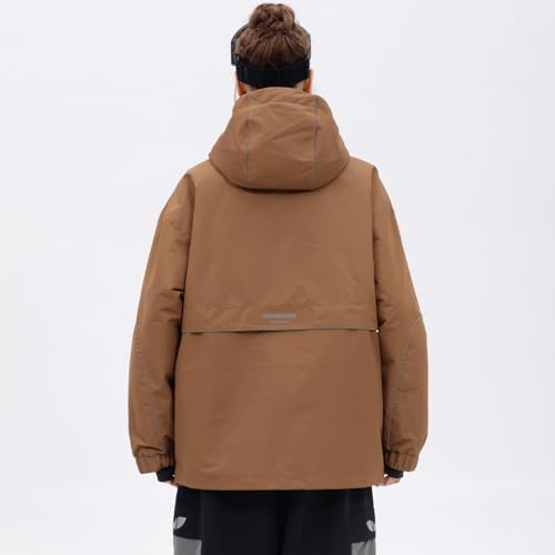 SNOWVERB Women Men Reflective Loose Fit Snow Coat Ski & Snowboard Jackets