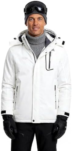 Wantdo Men's Ski Jacket Waterproof Warm Winter Snow Coat Snowboard Jacket