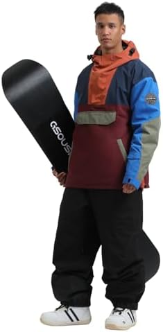 GSOU SNOW Mens Snowboard Jacket Snowboarding Ski Jacket Pullover Waterproof