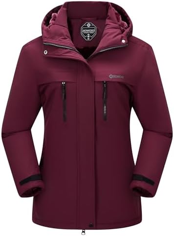 Women's Waterproof Snow Ski Jacket Warm Winter Coat Insulated Snowboarding Jacket Softshell Hiking Jacket