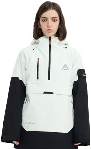 Womens Mens Snowboard jacket Baggy Ski Pullover Hoodie