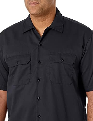 Dickies Men’s Short Sleeve Work Shirt – Durable Twill Button Down Shirts for Men, Lightweight Uniform for Daily Wear