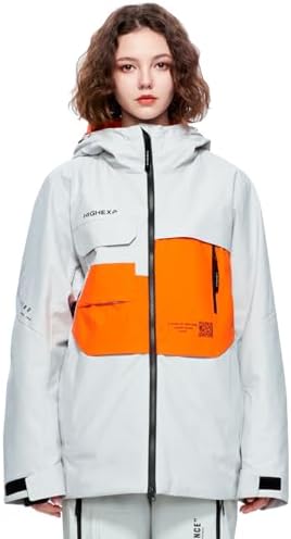 Womens Snowboard Jacket Baggy Ski Coat Snow with Hood