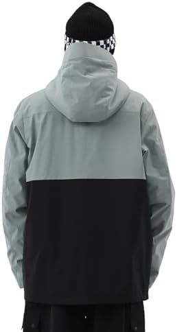 Mens Ski Jacket 3L Baggy Snowboard Pullover Snow Anorak