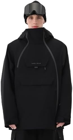 Mens Ski Jacket 3L Baggy Snowboard Pullover Snow Anorak