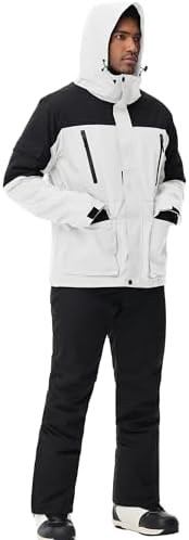 Men's Jacket and Pants Set Insulated Waterproof Waterproof Snowboard Snowsuits for Snow Sport