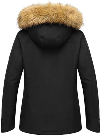 wantdo Women's Waterproof Ski Jacket Warm Fleece Lined Snow Winter Coat