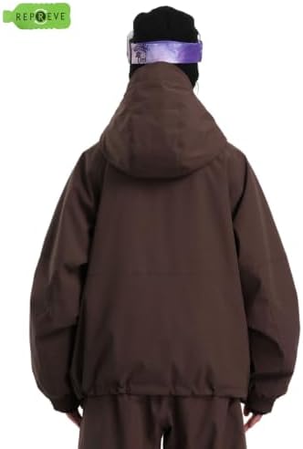 GSOU SNOW Womens Snowboard Jacket Baggy Ski Jacket Waterproof Snow Coat