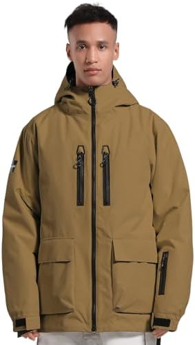 GSOU SNOW Mens Baggy Snowboard Jacket Snow Ski jacket Waterproof