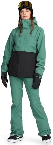 Volcom Women's Bolt Insulated Snowboard Jacket – 10k Waterproof, Eqs Fit, Zip Tech®