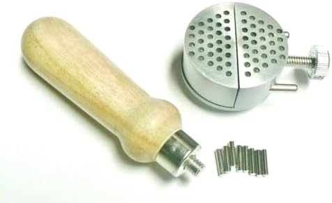 Universal Work Holder Peg Clamp Jewelers Hand Tool Hand Held Vise Engravers Tool 8 Pins - 1" Dia Round.