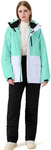 Women's Ski Jackets and Pants Set Waterproof Insulated Snowsuit Winter Warm Skisuit Fashion Snowboarding Snow Coat