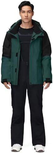 Men's Jacket and Pants Set Insulated Waterproof Waterproof Snowboard Snowsuits for Snow Sport
