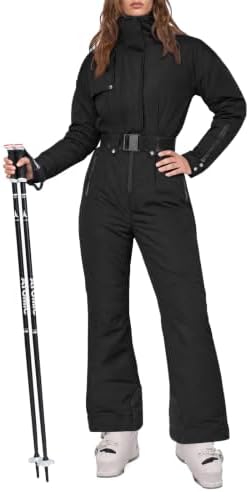 Womens Snow Suits Onesie Ski Suit Winter Waterproof Snowsuit Jacket