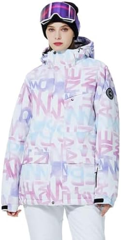 Women's Ski Jackets and Pants Set Waterproof Insulated Snowsuit Winter Warm Skisuit Fashion Snowboarding Snow Coat
