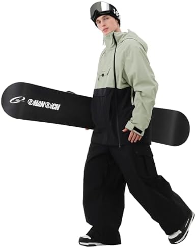 Mens Ski Jacket 3L Baggy Snowboard Pullover Snow Anorak