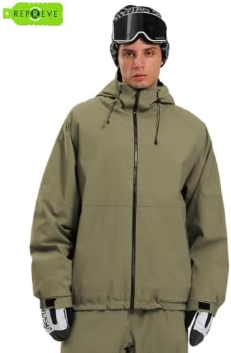 GSOU SNOW Women Men Ski Jacket Baggy Snowboard Jacket Snow Coat Waterproof