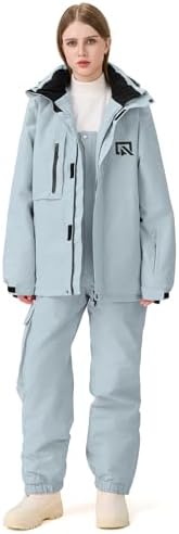 Women's Ski Jackets and Pants Set Windproof Waterproof Snowboard Jacket Bibs Two Piece Ski Suits