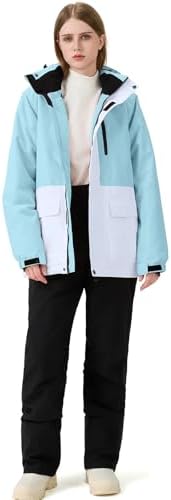 Women's Ski Jackets and Pants Set Waterproof Insulated Snowsuit Winter Warm Skisuit Fashion Snowboarding Snow Coat