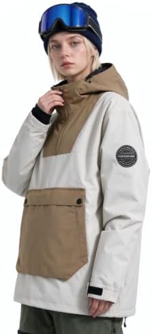 GSOU SNOW Womens Snowboard Jacket Baggy Ski Snow Jacket Windproof Insulated