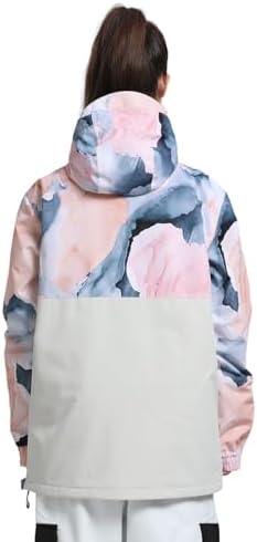 GSOU SNOW Womens Snowboard Jacket Baggy Ski Snow Jacket Windproof Insulated