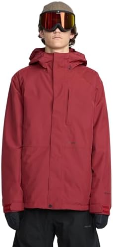 Volcom Men's Dua Gore-tex Insulated Snowboard Jacket – Waterproof Snow Jacket With Zip Tech