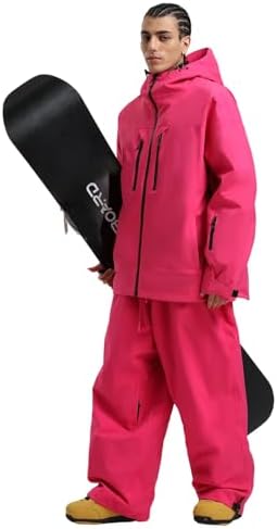 GSOU SNOW Men Snowboard Jakcet Women Baggy Snow Ski Jacket Insulated