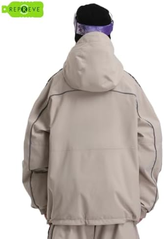 GSOU SNOW Womens Ski Jacket Baggy Snowboard Jacket Snow Coat Insulated