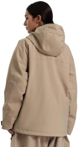 GSOU SNOW Women's Ski Jacket Baggy Snowboard Jackets Hooded Coat