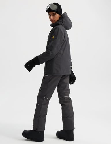 GEMYSE Women's Waterproof Ski Jacket Warm Winter Coat with Detachable Hood