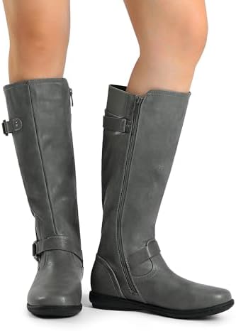 DREAM PAIRS Women's Faux Fur-Lined Knee High Winter Boots Fall Tall Boots