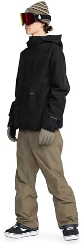 Volcom Men's Dua Gore-tex Insulated Snowboard Jacket – Waterproof Snow Jacket With Zip Tech