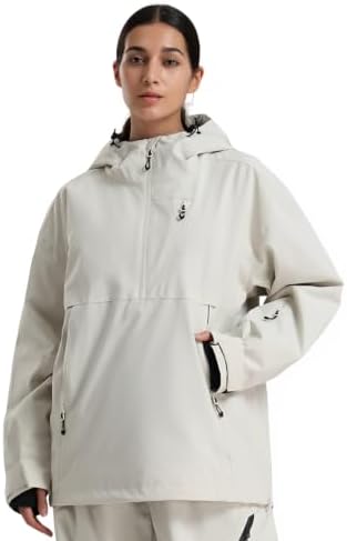 GSOU SNOW Women's Ski Jacket Baggy Snowboard Jackets Hooded Coat