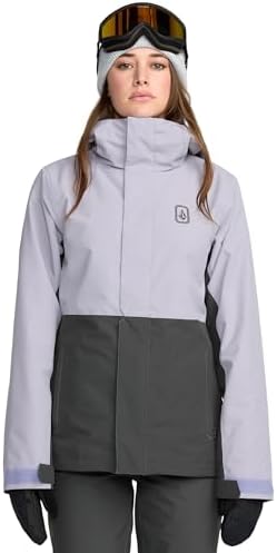 Volcom Women's Bolt Insulated Snowboard Jacket – 10k Waterproof, Eqs Fit, Zip Tech®