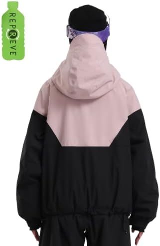 GSOU SNOW Women's Baggy Snowboard Ski Jacket Windproof Insulated Snow Coat