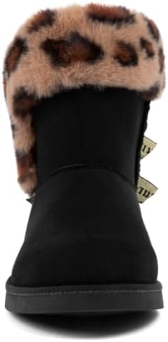 Juicy Couture Women's Slip On Winter Snow Boots Warm & Insulated Fur Lining Comfortable Fashion Booties