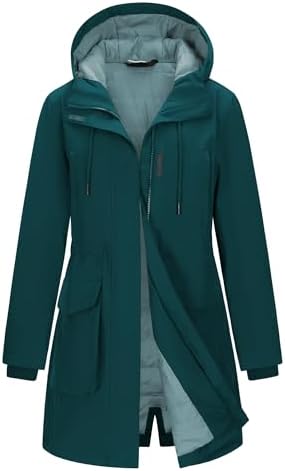 33,000ft Women's Waterproof Winter Coat Long Insulated Jacket with hood