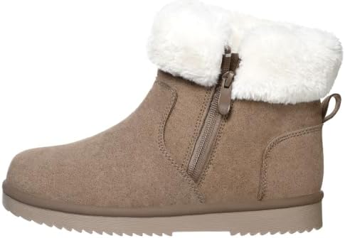 Hsyooes Snow Boots for Women Suede Leather Winter Boots Warm