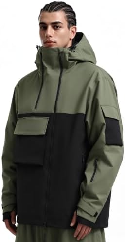 GSOU SNOW Unisex Snowboard Jacket Loose-Fit Snowboard Coat Waterproof