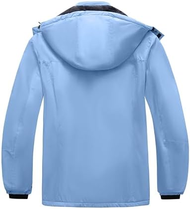 wantdo Women's Plus Size Ski Jacket Waterproof Winter Coat Snow Jacket Hood