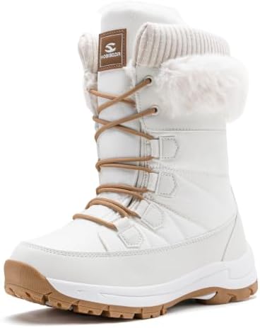 HOBIBEAR Women's Winter Snow Boots Waterproof Warm Mid Calf Lightweight